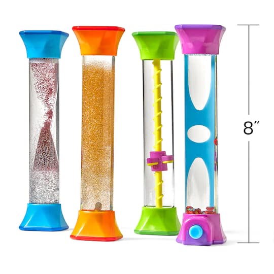 hand2mind® 8" Sensory Fidget Tubes, 4ct.